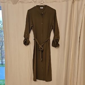 Noisy may Olive Long Sleeve Dress